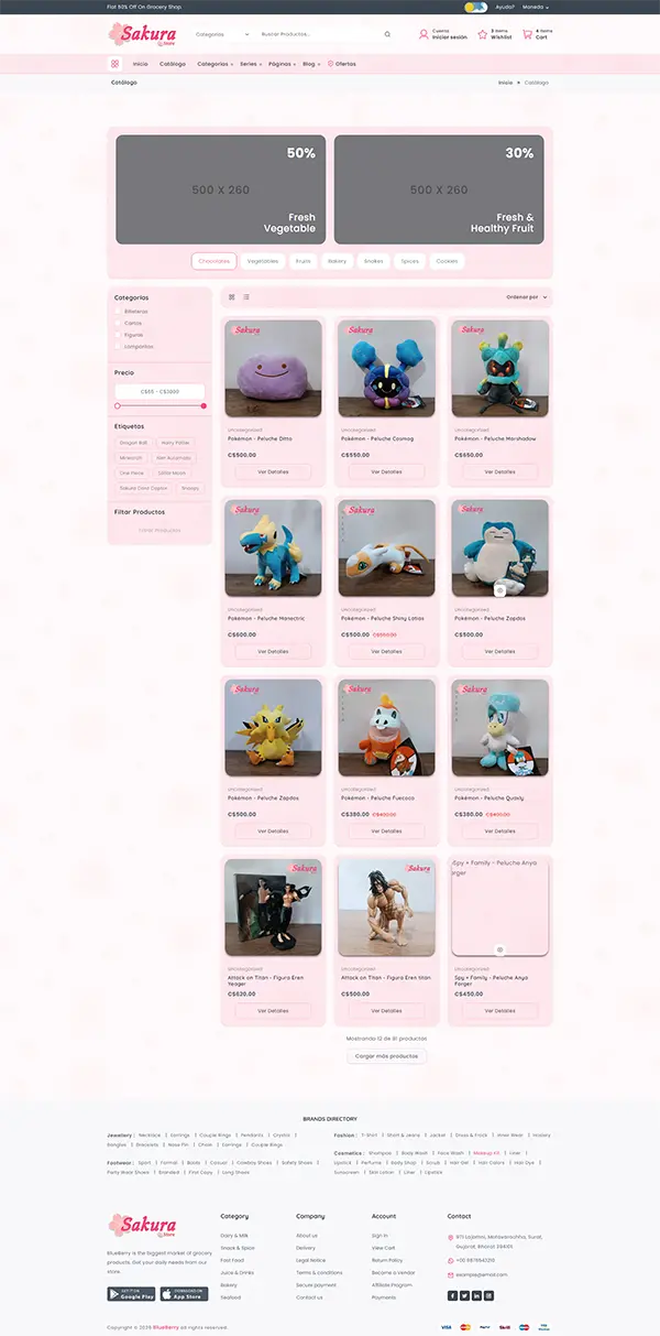 Sakura Store Nicaragua Main
