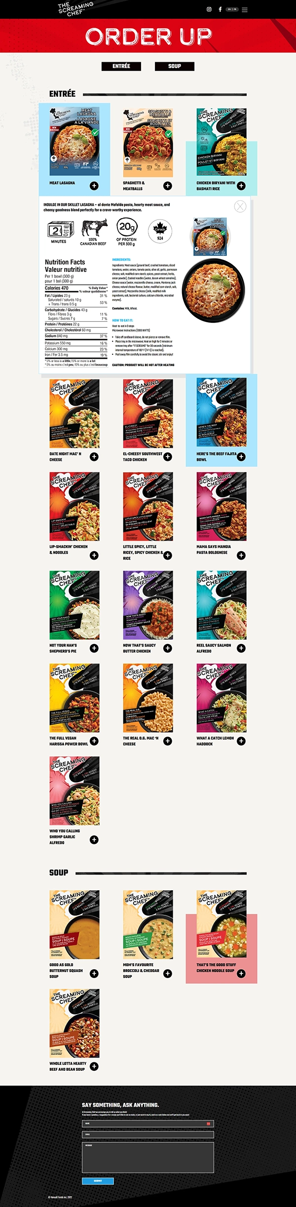 The Screaming Chef Products